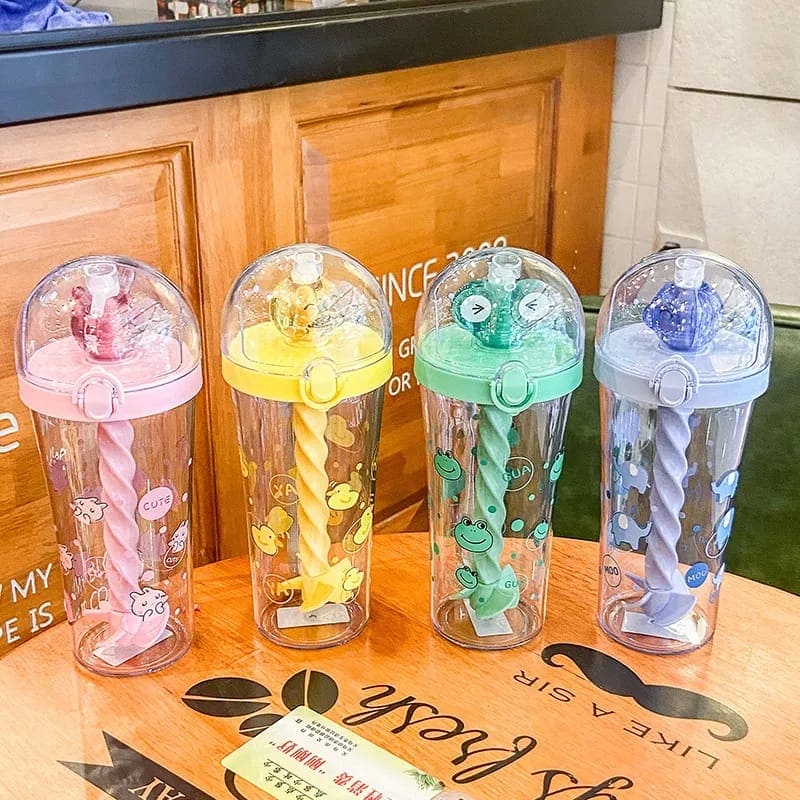 Cute Cartoon Mixing Cup, Creative Student Children Straw Cup, Plastic Straw Water Bottle, Cartoon Stirring Water Bottles, 500ml Infuser Kids Water Bottle, Portable Large Capacity Student Drink Mixing Cup Cute Cartoon Mixing Cup, Creative Student Children Straw Cup, Plastic Straw Water Bottle, Cartoon Stirring Water Bottles, 500ml Infuser Kids Water Bottle, Portable Large Capacity Student Drink Mixing Cup